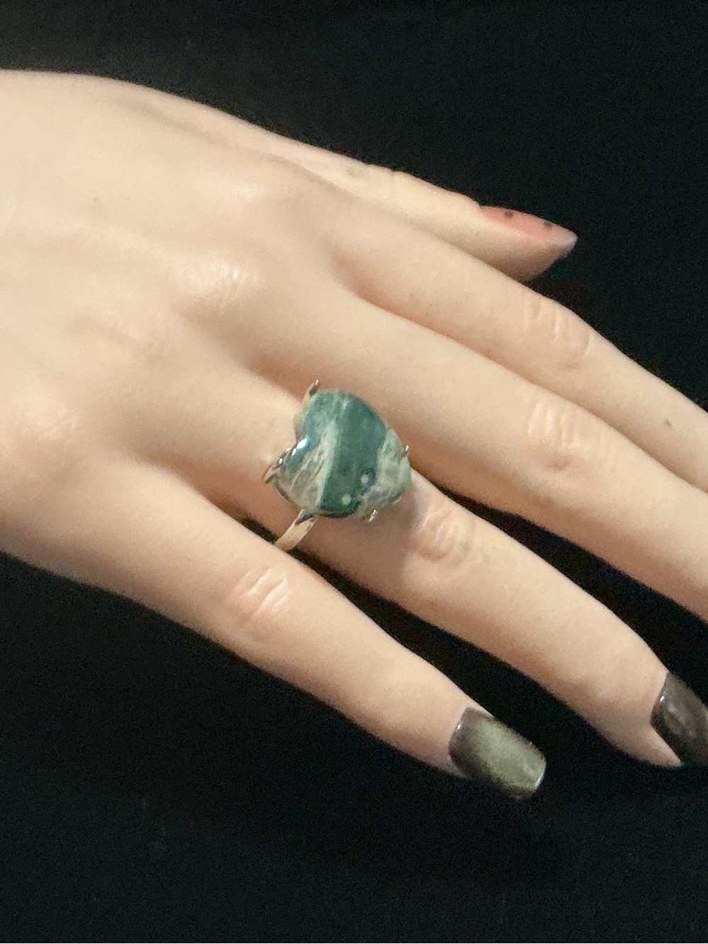 Adjust. Ocean Jasper ring